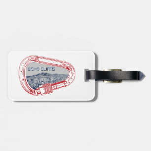 Echo Cliffs California Rock Climbing Carabiner Luggage Tag