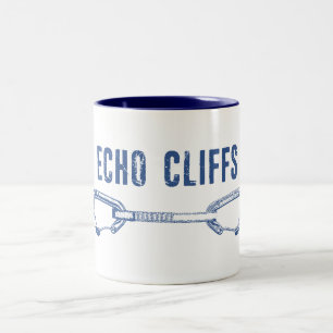 Echo Cliffs California Rock Climbing Quickdraw Two-Tone Coffee Mug