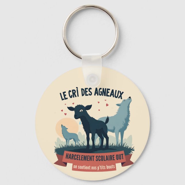 Écho Contre l’Oppression - Badge #BalanceTonTyra Key Ring (Front)