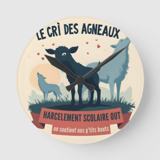 Écho Contre l’Oppression - Badge #BalanceTonTyra Round Clock