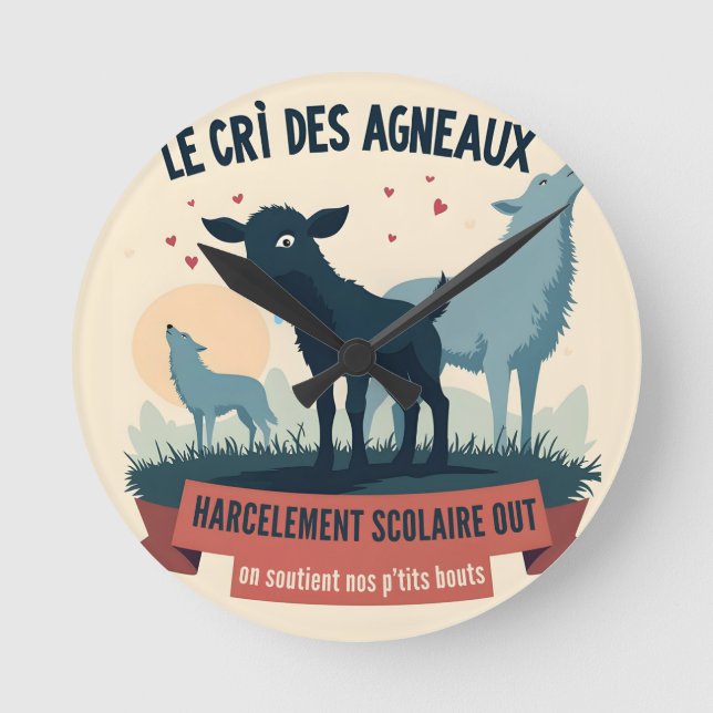 Écho Contre l’Oppression - Badge #BalanceTonTyra Round Clock (Front)