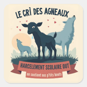 Écho Contre l’Oppression - Badge #BalanceTonTyra Square Sticker