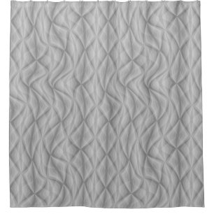 Echo Curves  – Retro Geometric Shower Curtain