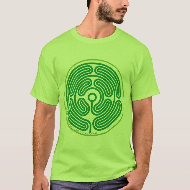 echo labyrinth august green T-Shirt (Front)