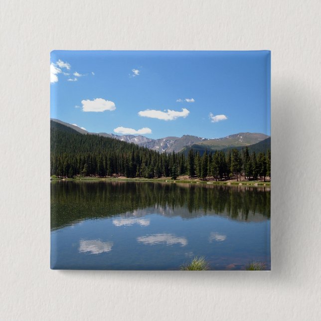 Echo Lake Mt Evans Colorado 15 Cm Square Badge (Front)