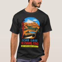 Echo Lake Mt Evans Colorado Vintage Travel Decal C