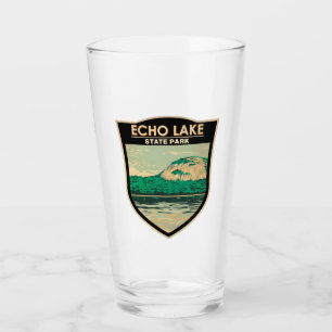Echo Lake State Park New Hampshire Vintage Glass