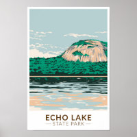 Echo Lake State Park New Hampshire Vintage