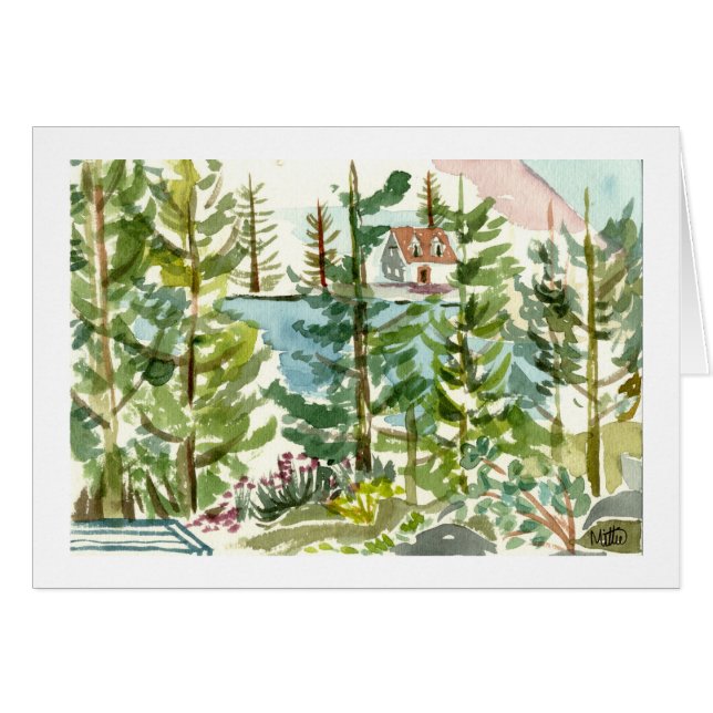 Echo Lake watercolor (Front Horizontal)