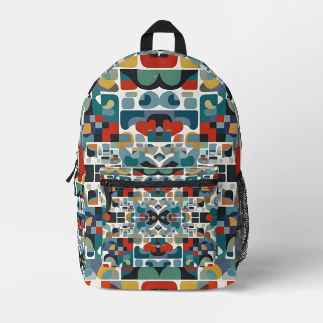 "Echo Mist Printed Backpack (Front)