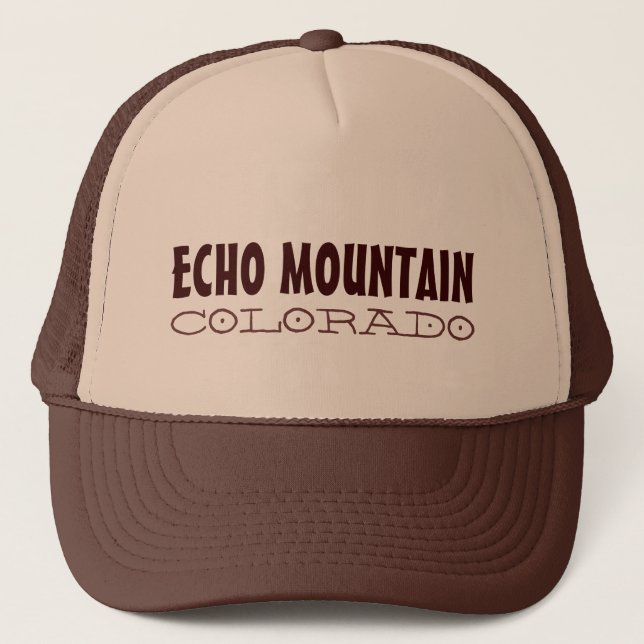 Echo Mountain Colorado simple brown hat (Front)