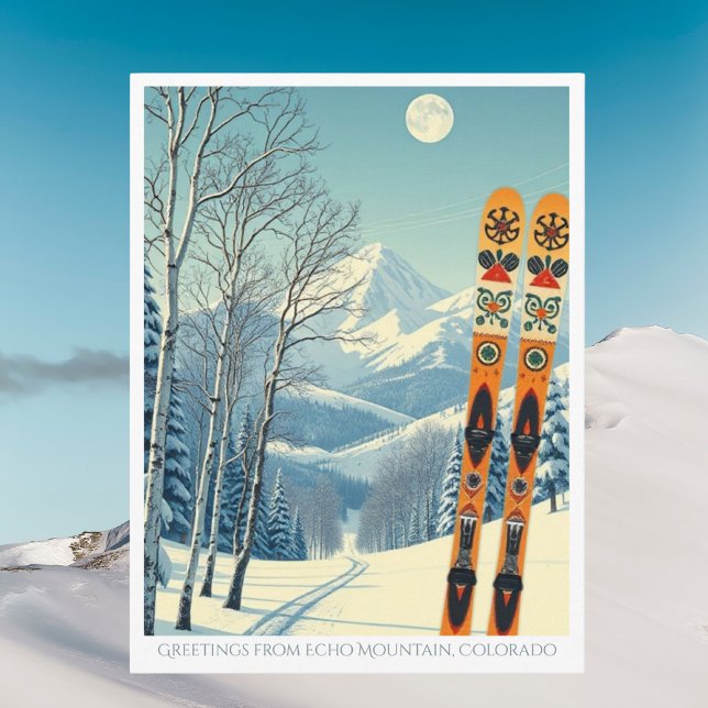Echo Mountain Colorado ski vacation Postcard (Creator Uploaded)