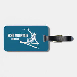 Echo Mountain Colorado Skier Luggage Tag