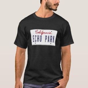 Echo Park Los Angeles LA California License Plate T-Shirt