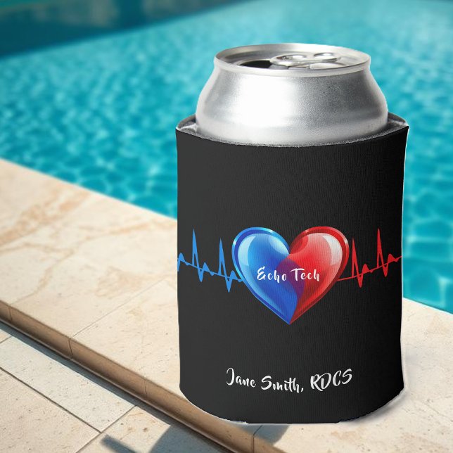 Echo Tech -Cardiac Sonographer Can Cooler (Echo Tech -Cardiac Sonographer Can Cooler)