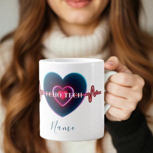 Echo Tech Heartbeat EKG Large Coffee Mug