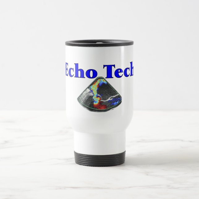 Echo Technician Gifts (Cardiac Echo Tech) Travel Mug (Center)