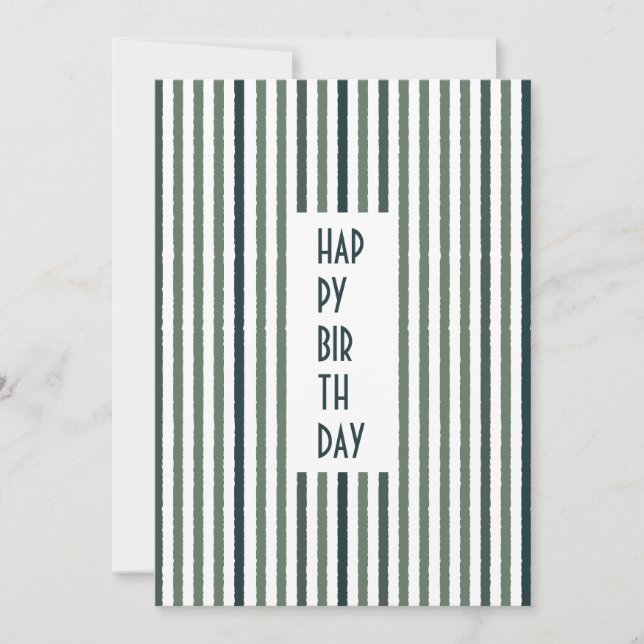 Echo Trails Custom Card – Matcha Green Stripes (Front)