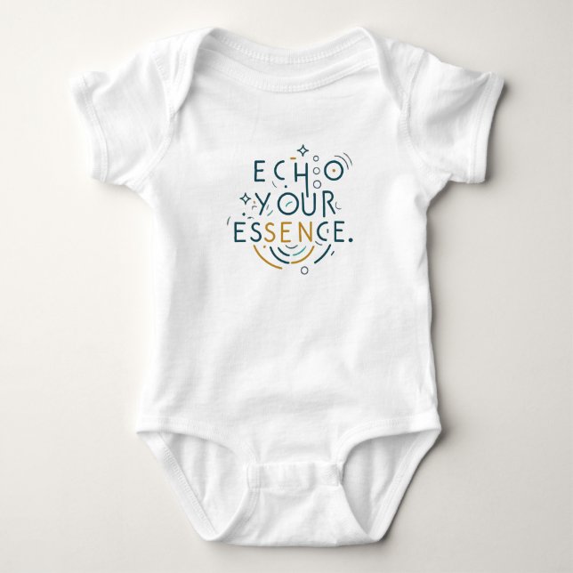 Echo Your Essence Baby Bodysuit (Front)