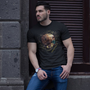 Echoed Past Whimsical Boy and Bison Tri-Blend Shirt