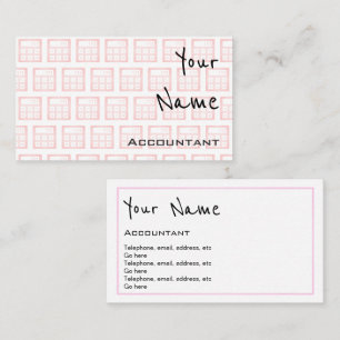 "Echoes" Accountant Business Cards