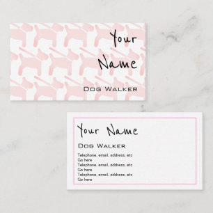 "Echoes" Dog Walker Business Cards