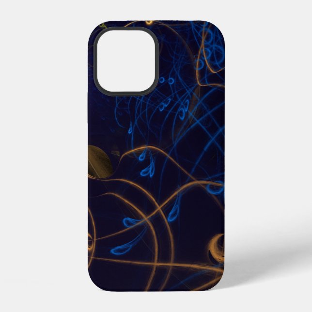Echoes Flame Fractal iPhone Case (Back)