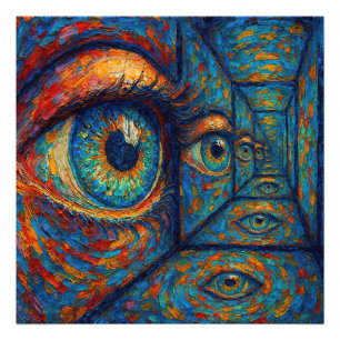 “Echoes in the Iris” - A Surreal Portrait Photo Print