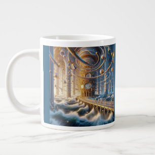 Echoes of '73: The Chronos Ocean's Labyrinth Large Coffee Mug