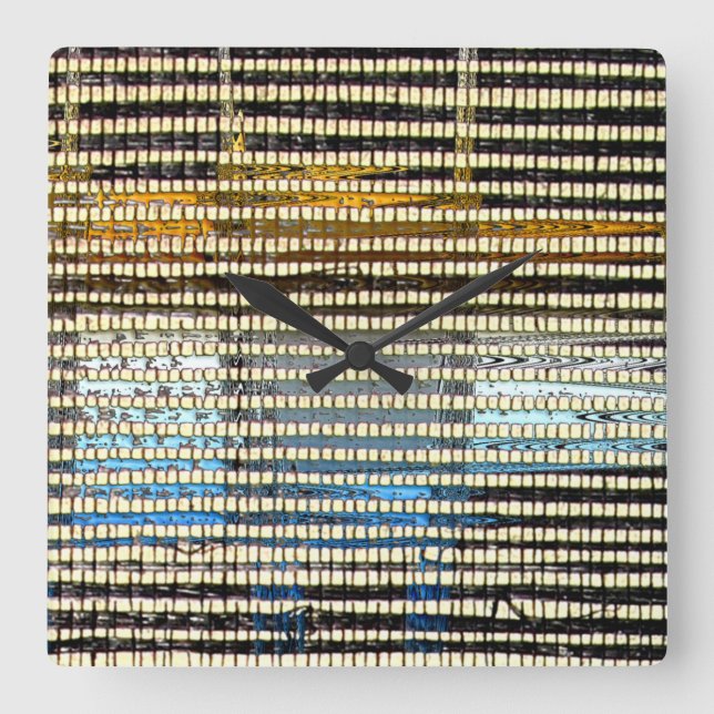 Echoes of Africa Square Wall Clock (Front)