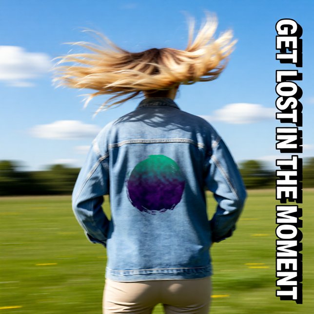 Echoes of Amethyst Tide Denim Jacket (Creator Uploaded)