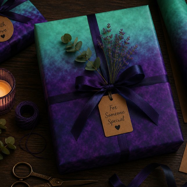 Echoes of Amethyst Tide Wrapping Paper Sheet (Creator Uploaded)