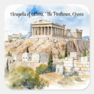 Echoes of Antiquity,  Guardian of the Acropolis Square Sticker