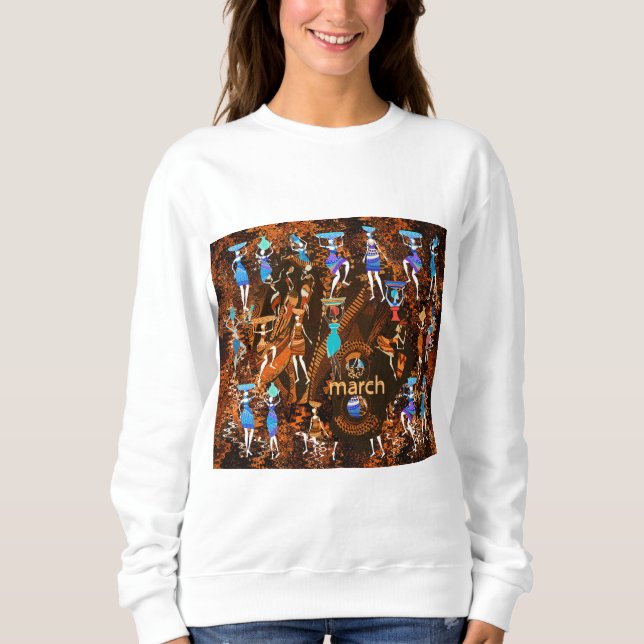 Echoes of Empowerment: March 8th Sweatshirt (Front)