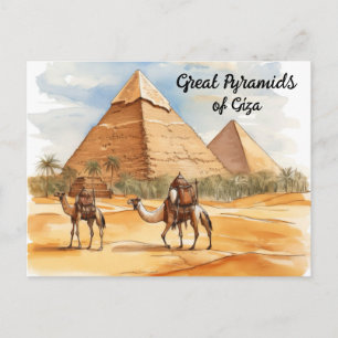 Echoes of Eternity: Guardians of the Giza Sands Postcard