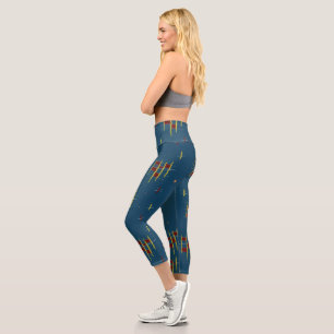 Echoes of Geometry Capri Leggings