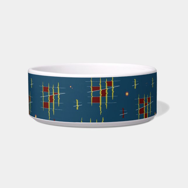 Echoes of Geometry Pet Bowl (Front)