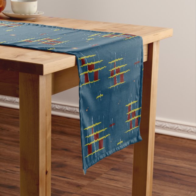 Echoes of Geometry  Short Table Runner (In Situ)