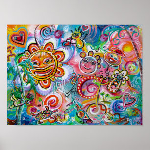 Echoes of Taino and Oneness of Light & Happiness Poster