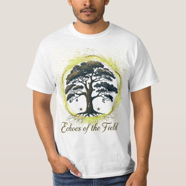 Echoes of the Field – Artistic Nature-Inspired T-Shirt (Front)