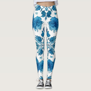 Echoes of the Groovy: Boho Watercolor Pattern Leggings