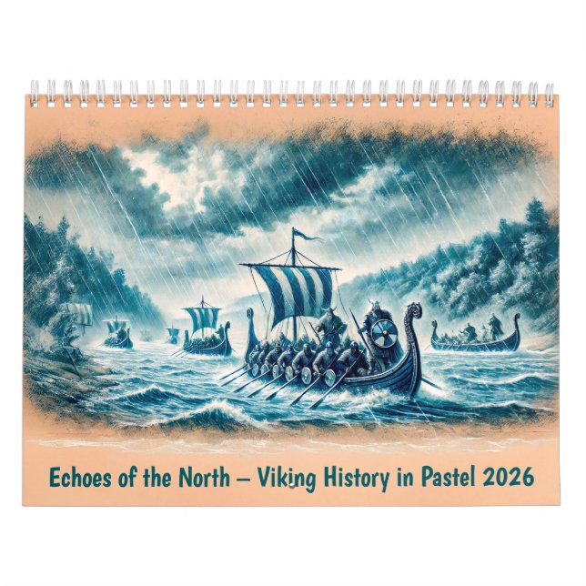 Echoes of the North – Viking History in Pastel 202 Calendar (Cover)