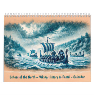 Echoes of the North – Viking History in Pastel Calendar