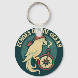Echoes Of The Ocean Pirate Parrot Key Ring