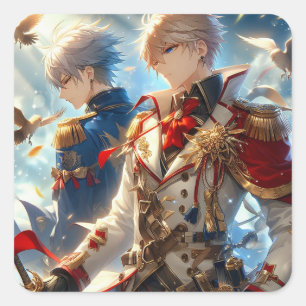 Echoes of War: Whispers of Peace Square Sticker