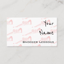 "Echoes" Snooker Business Cards