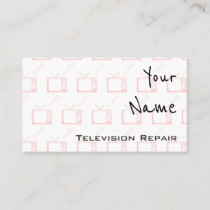"Echoes" Television Repair Business Cards