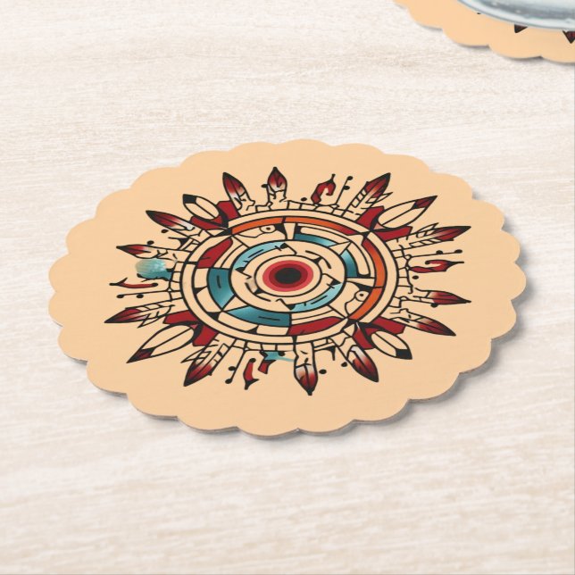 "Echoing the Earth" Paper Coaster (Angled)