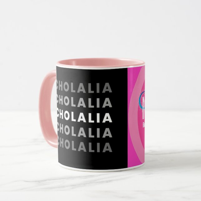 Echolalia Rainbow Infinity Coffee Mug (Front Left)
