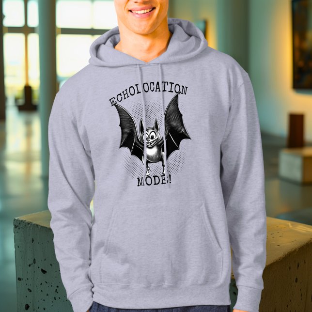 Echolocation Mode Activated - Retro Bat Hoodie (Creator Uploaded)
